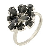 Женское серебряное кольцо с сапфирами, 1376114