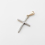 Золотой кулон с бриллиантами