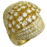 Женское золотое кольцо с бриллиантами, 1619062