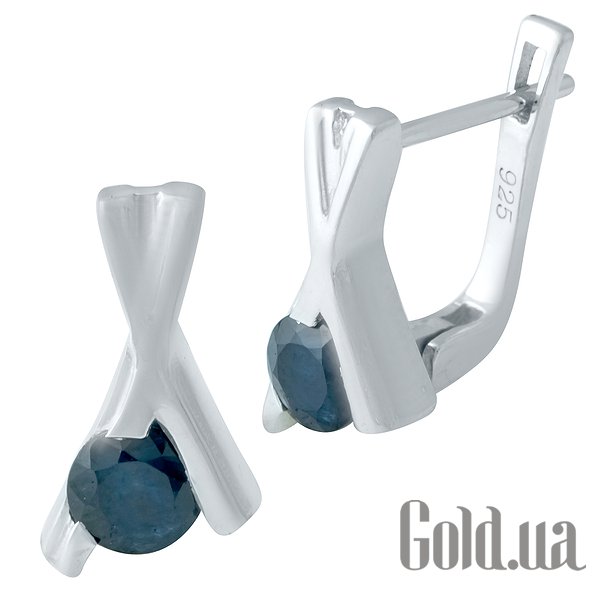 Серьги Fresh Jewelry, Серебряные серьги с сапфирами 
Серьги Fresh Jewelry, Серебряные серьги с сапфирами