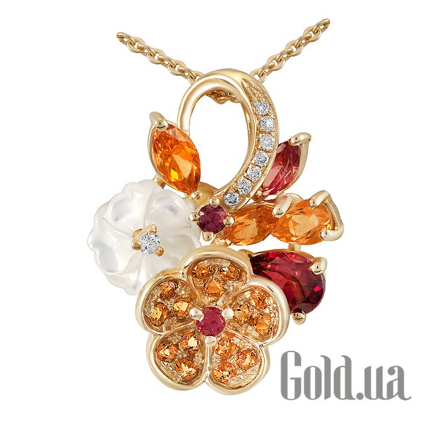 Женский кулон Lurie Jewelry, Золотой кулон с бриллиантами, цитринами, родолитами, и перламутром, 45
Женский кулон Lurie Jewelry, Золотой кулон с бриллиантами, цитринами, родолитами, и перламутром, 45