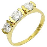 Женское золотое кольцо с бриллиантами, 1619066