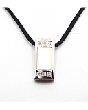 Saint Honore Стальное колье с цирконами и перламутром