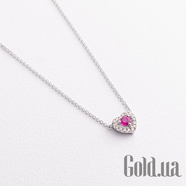 Колье Украина, Золотое колье с бриллиантами и рубином, 40
Колье Украина, Золотое колье с бриллиантами и рубином, 40