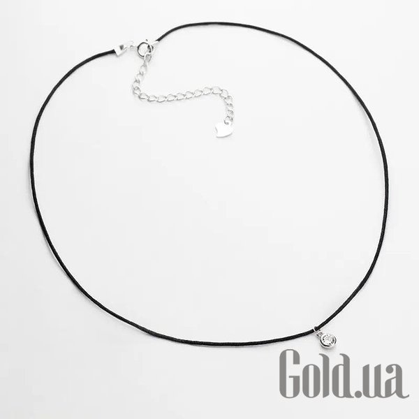 Шнурок на шею Silvex925, Шелковый шнурок с серебряными вставками и куб. цирконием, 35
Шнурок на шею Silvex925, Шелковый шнурок с серебряными вставками и куб. цирконием, 35