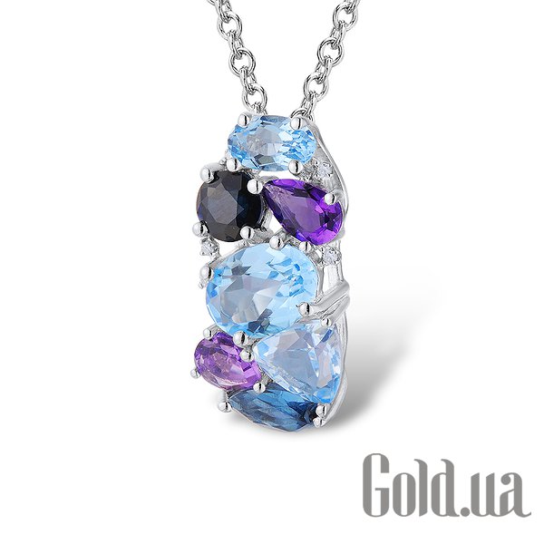 Женский кулон Lurie Jewelry, Золотой кулон с бриллиантами, топазами, аметистами и сапфиром
Женский кулон Lurie Jewelry, Золотой кулон с бриллиантами, топазами, аметистами и сапфиром