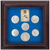 Коллаж "Пантелеймон Целитель с монетами" 0207001001, 1629577