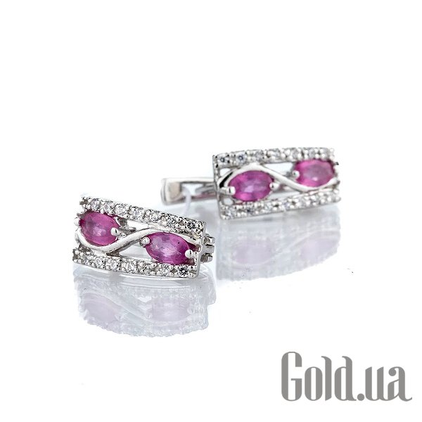 Серьги Shatlen, Серебряные серьги с куб. циркониями и синт. рубинами
Серьги Shatlen, Серебряные серьги с куб. циркониями и синт. рубинами