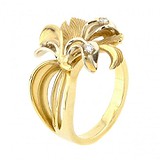 Женское золотое кольцо с бриллиантами, 1724812