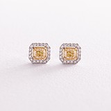 Золотые серьги с бриллиантами, 1778577