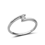 Золотое кольцо с бриллиантом, 1551252