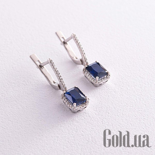 Серьги с подвесками Украина, Серебряные серьги с куб. циркониями и синт. сапфирами
Серьги с подвесками Украина, Серебряные серьги с куб. циркониями и синт. сапфирами