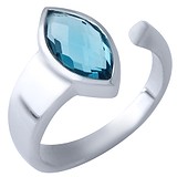 Женское серебряное кольцо с топазом, 1622937