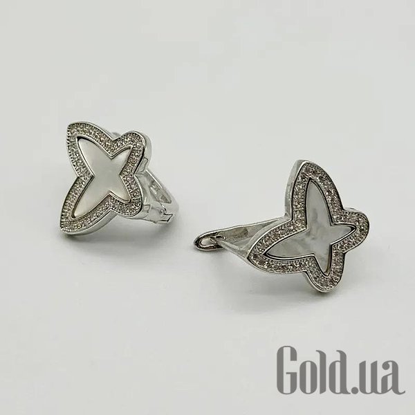 Серьги Silvex925, Серебряные серьги с куб. циркониями и перламутром
Серьги Silvex925, Серебряные серьги с куб. циркониями и перламутром