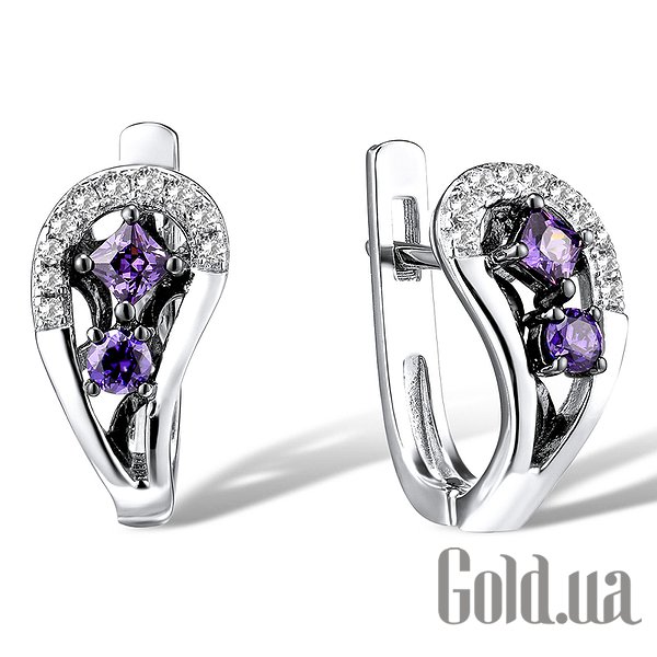 Серьги Lurie Jewelry, Серебряные серьги с куб.циркониями 
Серьги Lurie Jewelry, Серебряные серьги с куб.циркониями