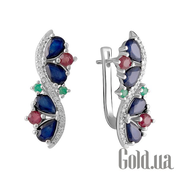 Серьги Fresh Jewelry, Серебряные серьги с куб. циркониями, сапфирами, изумрудами и рубинами
Серьги Fresh Jewelry, Серебряные серьги с куб. циркониями, сапфирами, изумрудами и рубинами
