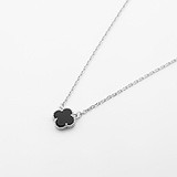 Серебряное колье с искусств. ониксом