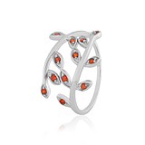 Женское серебряное кольцо с куб. циркониями, 856231