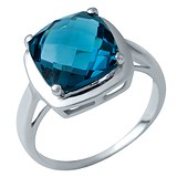 Женское серебряное кольцо с топазом, 1640616