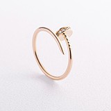 Женское золотое кольцо с куб. циркониями