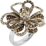 Женское золотое кольцо с бриллиантами, 1685930