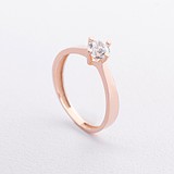 Золотое кольцо с куб. цирконием