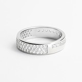 Серебряное обручальное кольцо с куб. циркониями, 1783475