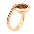Женское золотое кольцо с турмалином и бриллиантами - фото 1