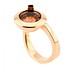 Женское золотое кольцо с турмалином и бриллиантами - фото 3