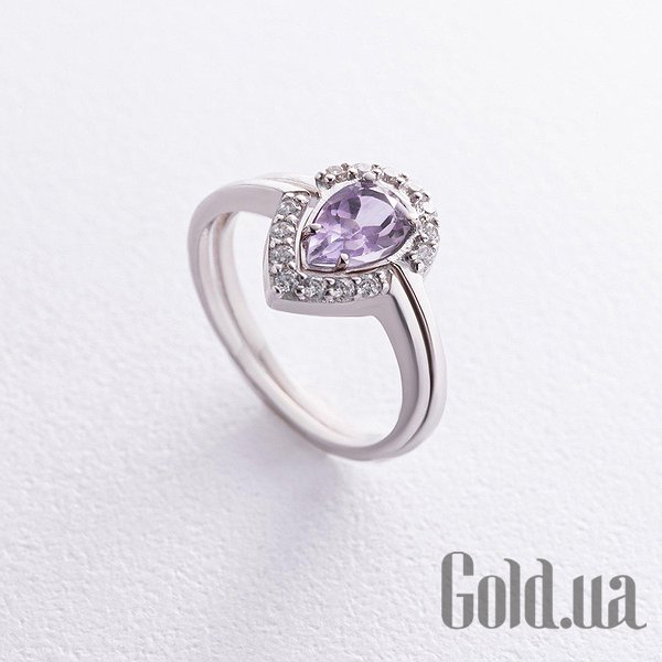 Женские кольца Украина, Женское серебряное кольцо с куб. циркониями и аметистом, 16
Женские кольца Украина, Женское серебряное кольцо с куб. циркониями и аметистом, 16