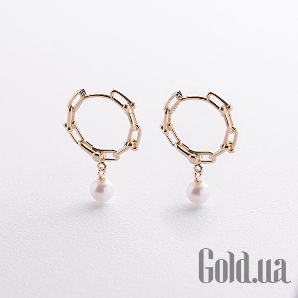 Серьги с подвесками Украина, Золотые серьги с культив. жемчугом
Серьги с подвесками Украина, Золотые серьги с культив. жемчугом