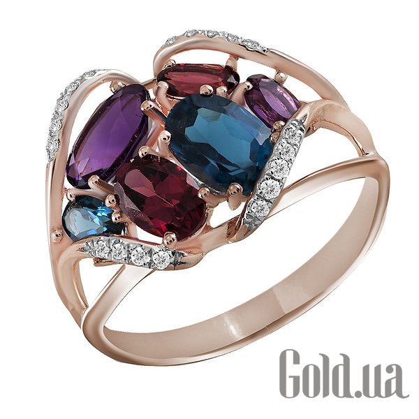 Кольцо Lurie Jewelry, Золотое кольцо с бриллиантами,аметистами, топазами и родолитами, 17.5
Кольцо Lurie Jewelry, Золотое кольцо с бриллиантами,аметистами, топазами и родолитами, 17.5