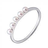 Женское серебряное кольцо с культив. жемчугом (RP-7858-Ag_K), фотографии