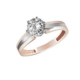 Золотое кольцо с бриллиантом, 1748416