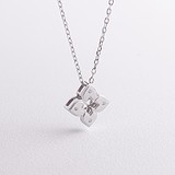 Серебряное колье с куб. циркониями