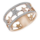 Женское золотое кольцо с бриллиантами, 1684930