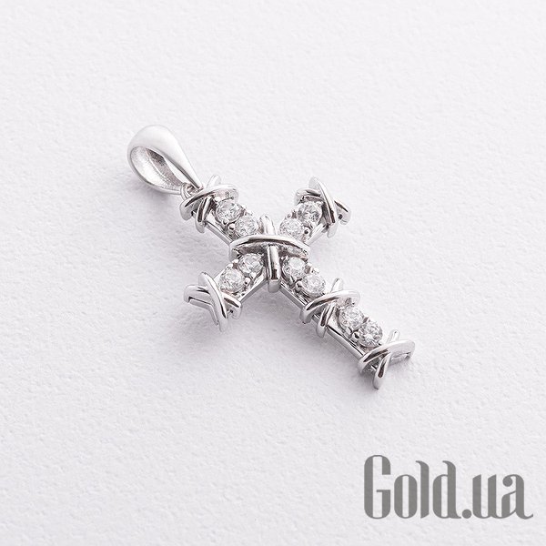 Кулон-крестик Украина, Золотой кулон с куб. циркониями
Кулон-крестик Украина, Золотой кулон с куб. циркониями