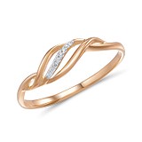 Женское золотое кольцо с бриллиантами, 268997