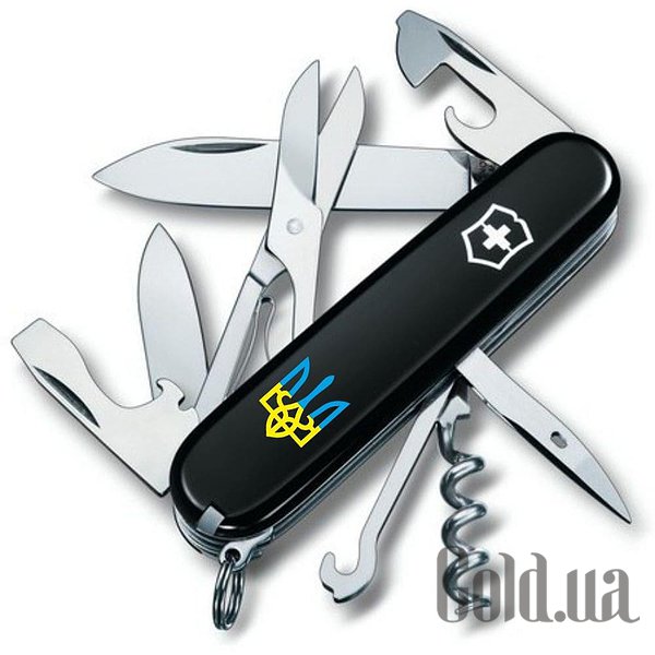

Нож Victorinox, Мультитул Climber Ukraine 13703.3_T0016u