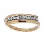 Золотое обручальное кольцо с бриллиантами, 1776326