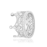 Женское серебряное кольцо с куб. циркониями, 808394