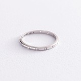 Серебряное обручальное кольцо с куб. циркониями, 1755851