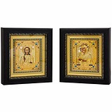 Венчальная пара икон "Спаситель и Богородица" 0105018014, 1781195