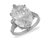 Женское серебряное кольцо, 072139