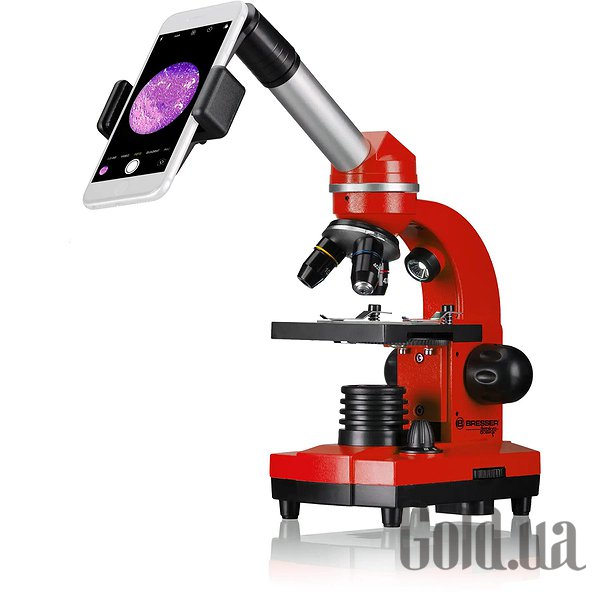 

Микроскоп Bresser, Микроскоп Junior Biolux SEL 40x-1600x Red с адаптером для смартфона