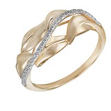 Золотое кольцо с бриллиантами, 696012
