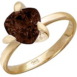 Женское золотое кольцо с раухтопазом, 1617613