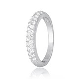 Серебряное обручальное кольцо с куб. циркониями, 282577