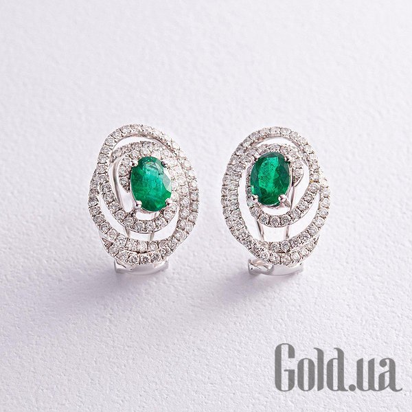 Серьги Украина, Золотые серьги с бриллиантами и изумрудами
Серьги Украина, Золотые серьги с бриллиантами и изумрудами