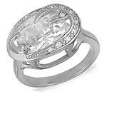 Женское серебряное кольцо, 072147